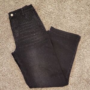 Avec Les Filles Black Studded Skinny Jeans